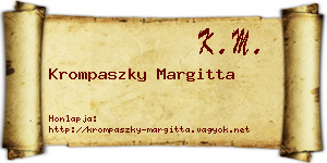 Krompaszky Margitta névjegykártya